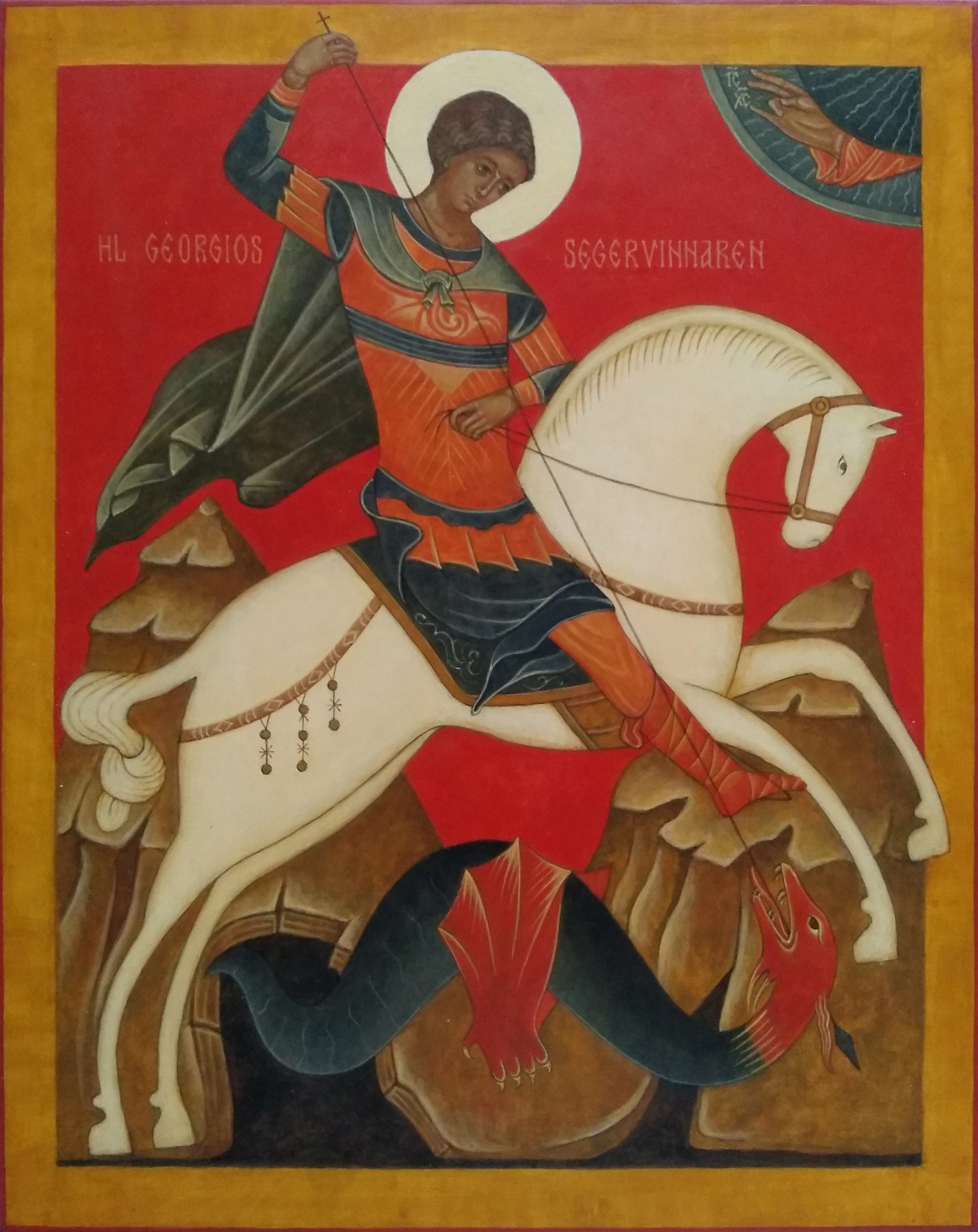 Ikon föreställande Helige Georgios segervinnaren