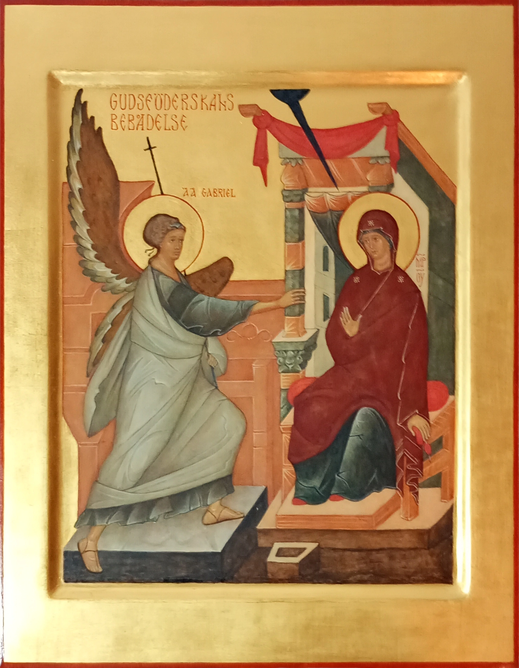 Ikon föreställande Gudaföderskans bebådelse