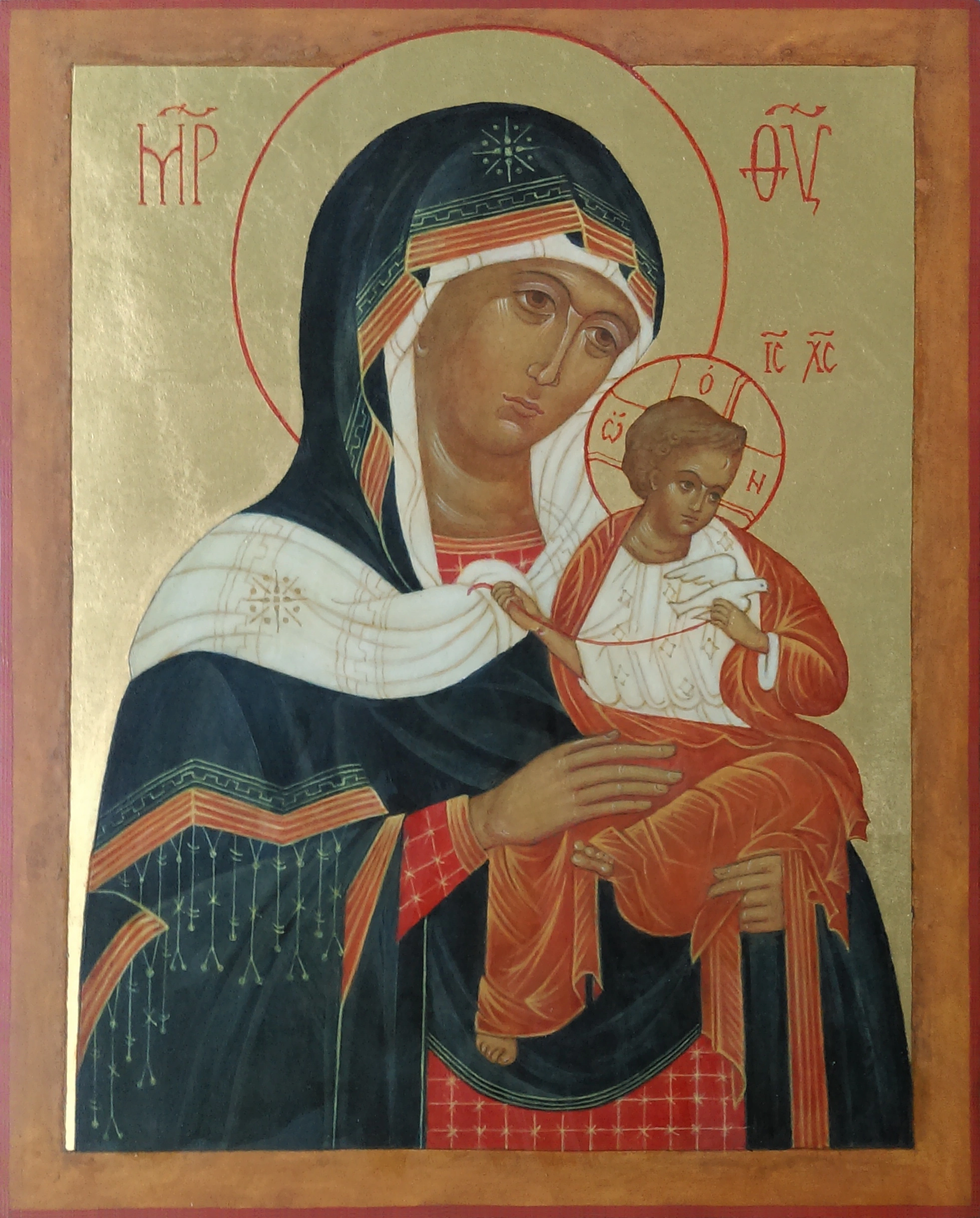 Ikon föreställande Jungfru Maria och Jesusbarnet